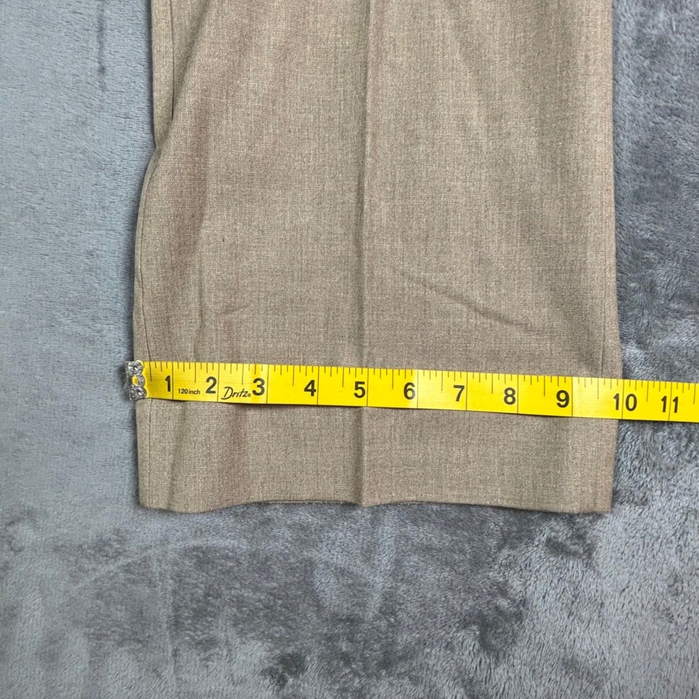 Ann Taylor LOFT Marisa Trouser Tan Khaki Wide Leg Dress Pants Size 4 - Picture 4 of 11
